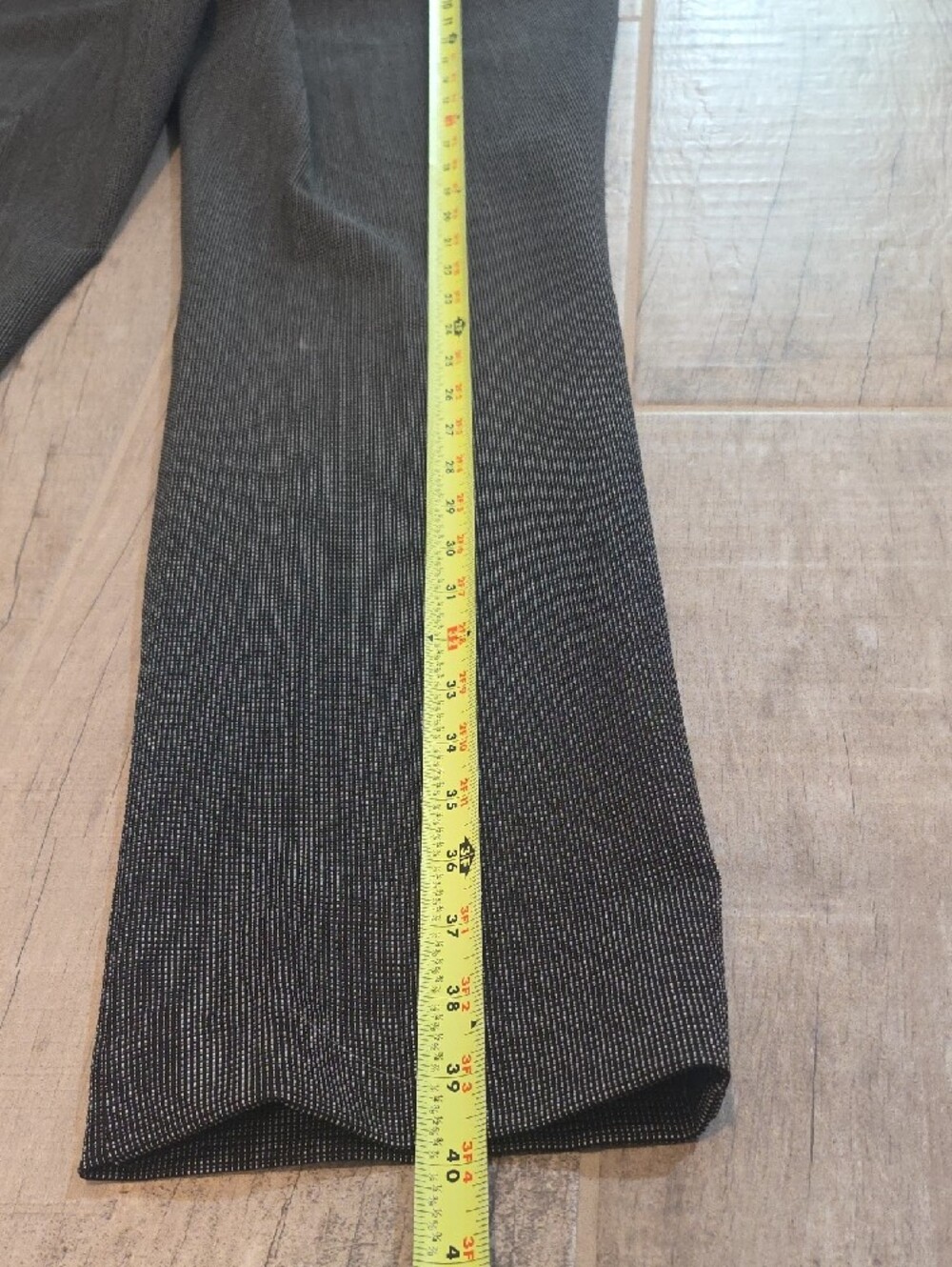 Women’s Black And White Tailored Work Pants - Picture 3 of 11
